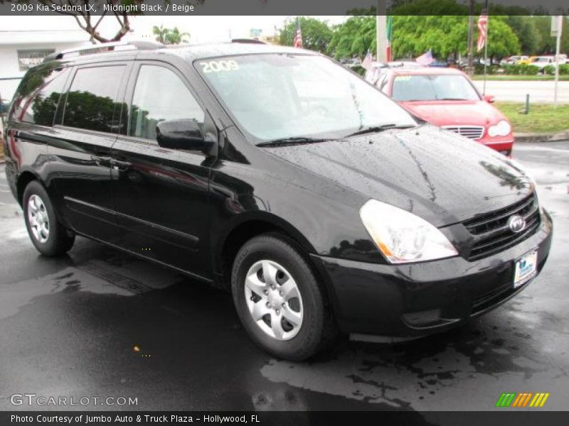 Midnight Black / Beige 2009 Kia Sedona LX