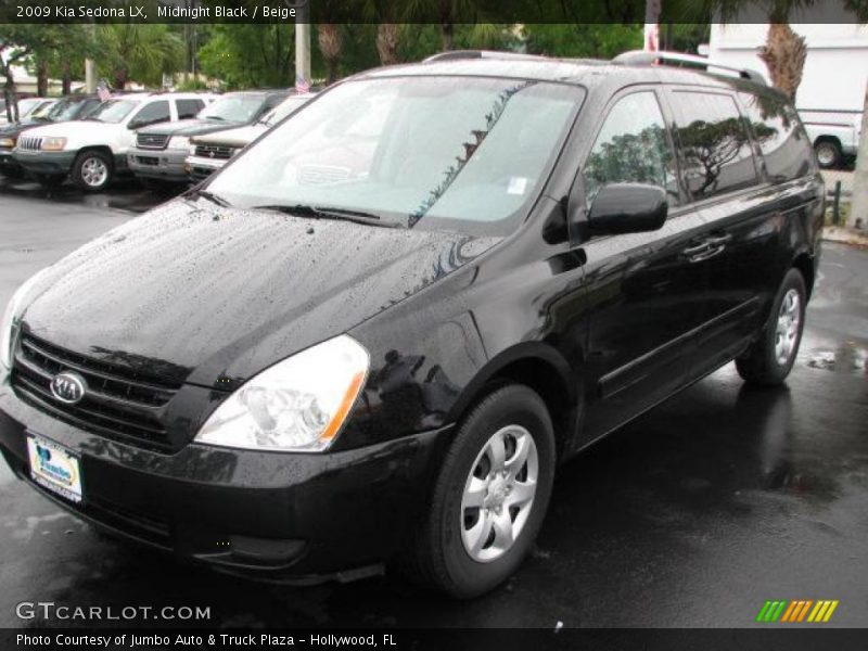 Midnight Black / Beige 2009 Kia Sedona LX