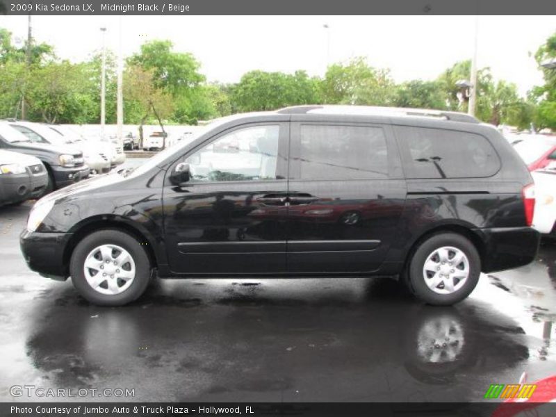 Midnight Black / Beige 2009 Kia Sedona LX