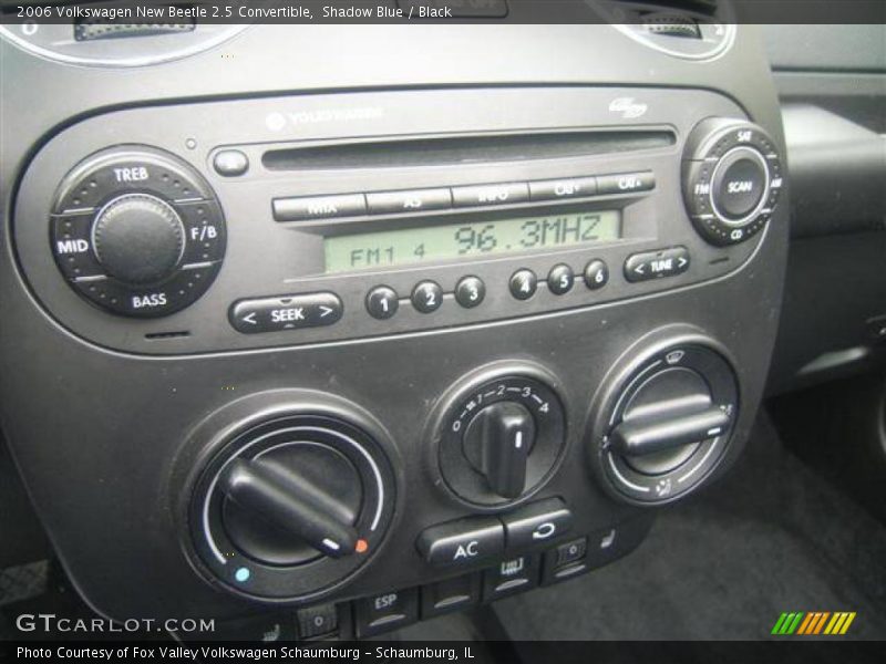 Shadow Blue / Black 2006 Volkswagen New Beetle 2.5 Convertible