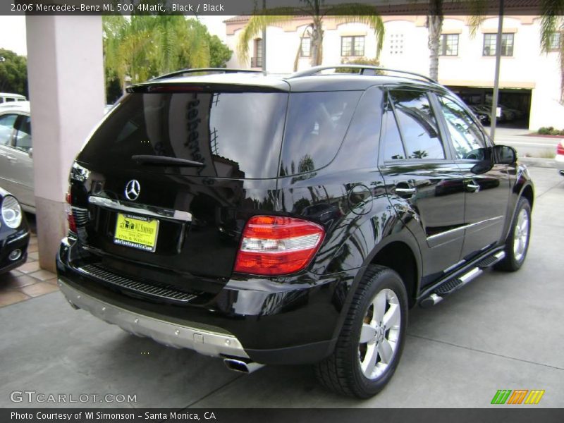 Black / Black 2006 Mercedes-Benz ML 500 4Matic