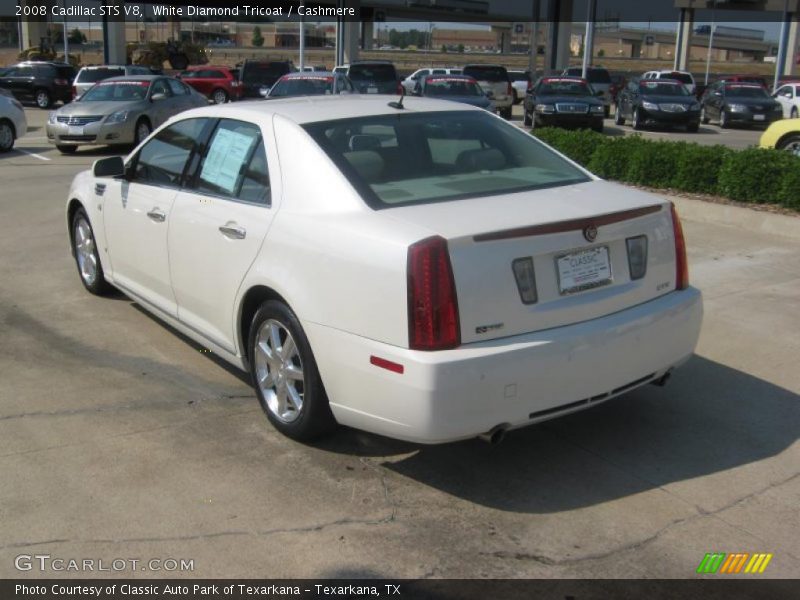 White Diamond Tricoat / Cashmere 2008 Cadillac STS V8