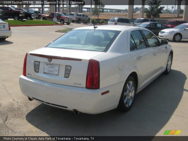 White Diamond Tricoat / Cashmere 2008 Cadillac STS V8