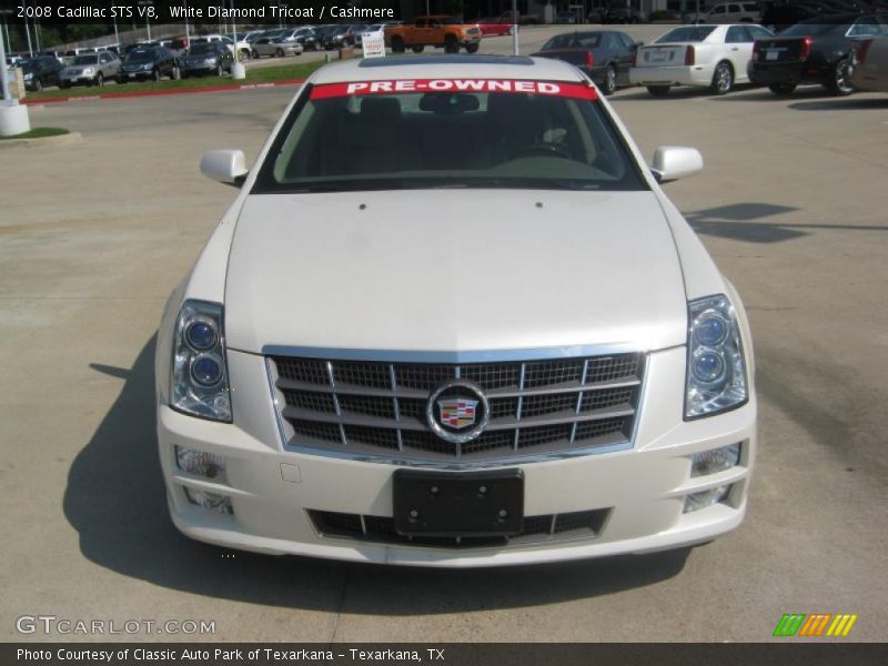 White Diamond Tricoat / Cashmere 2008 Cadillac STS V8