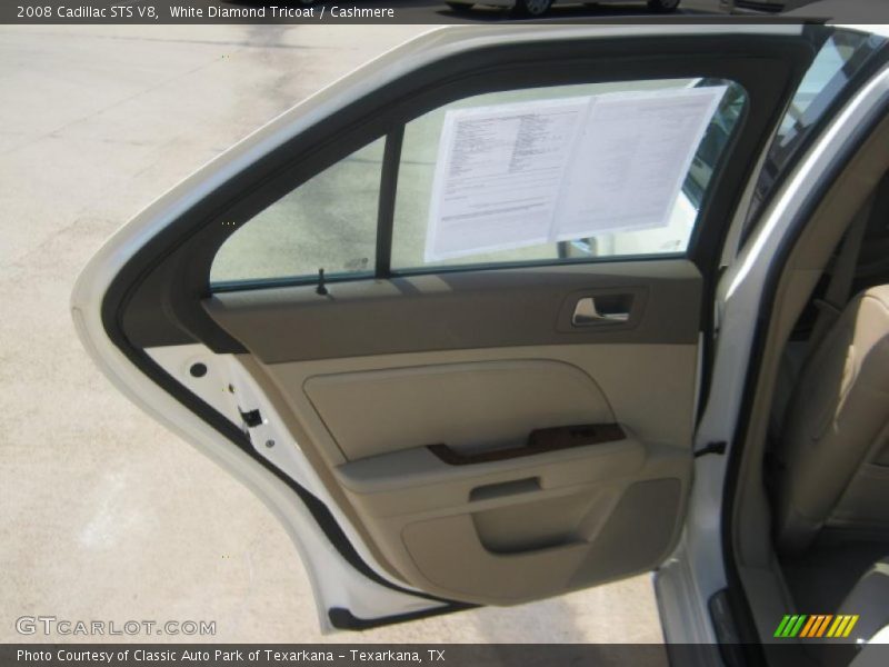 White Diamond Tricoat / Cashmere 2008 Cadillac STS V8