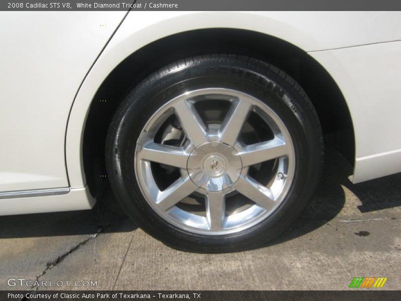 White Diamond Tricoat / Cashmere 2008 Cadillac STS V8
