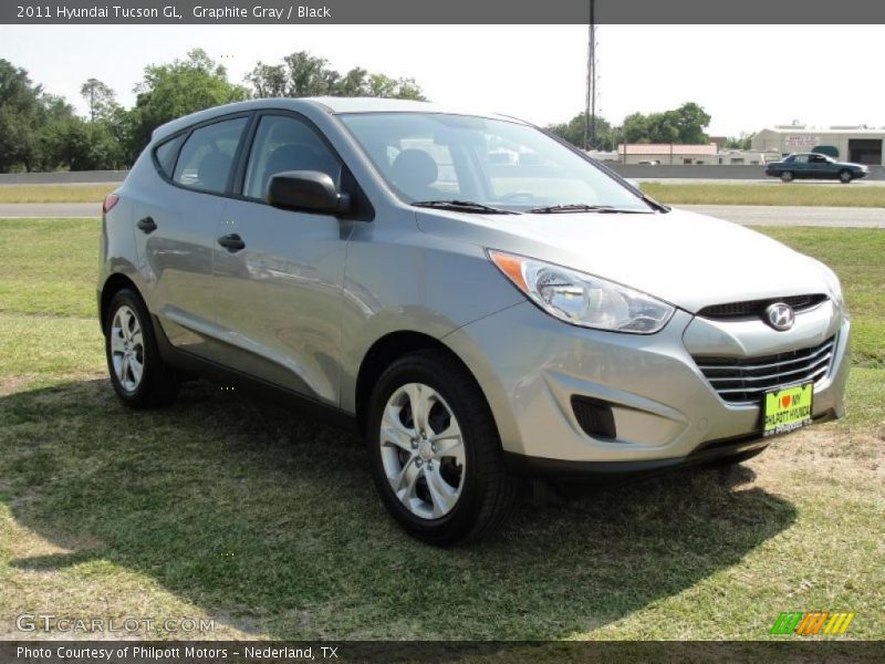 Graphite Gray / Black 2011 Hyundai Tucson GL