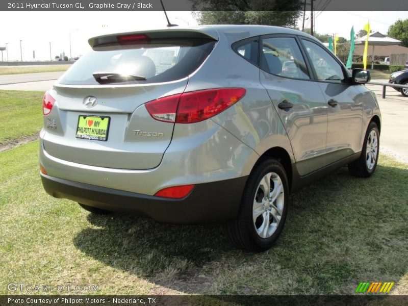 Graphite Gray / Black 2011 Hyundai Tucson GL