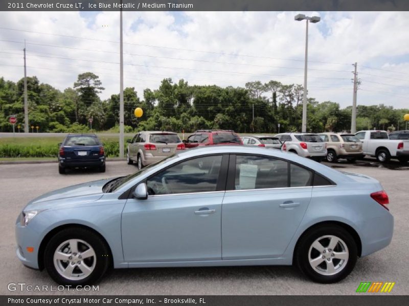 Ice Blue Metallic / Medium Titanium 2011 Chevrolet Cruze LT
