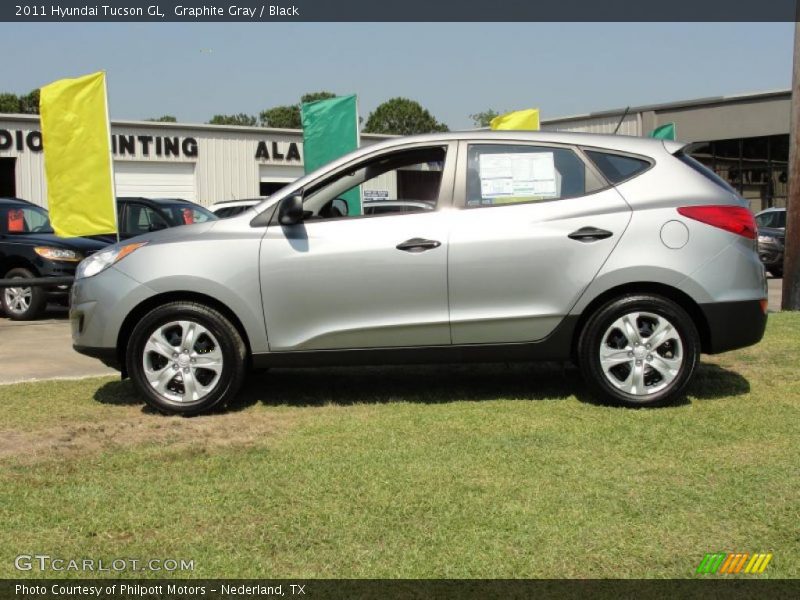Graphite Gray / Black 2011 Hyundai Tucson GL