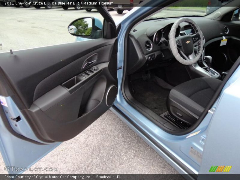 Ice Blue Metallic / Medium Titanium 2011 Chevrolet Cruze LT