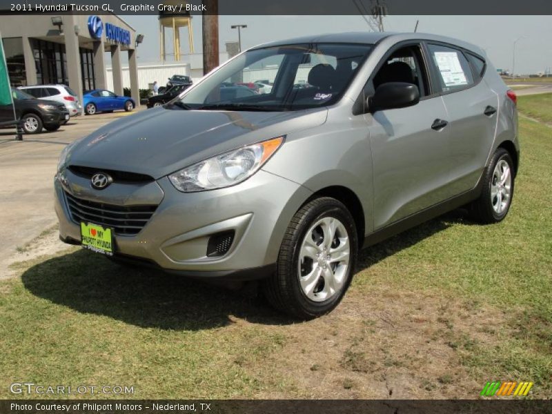 Graphite Gray / Black 2011 Hyundai Tucson GL