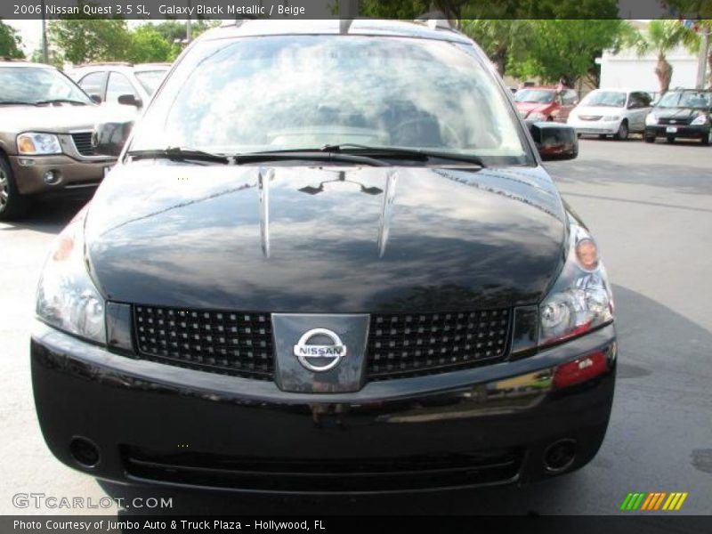 Galaxy Black Metallic / Beige 2006 Nissan Quest 3.5 SL