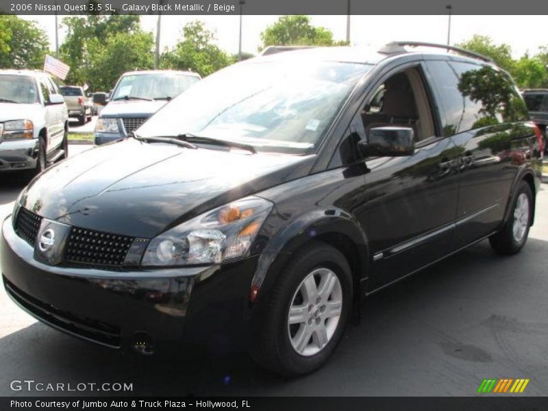 Galaxy Black Metallic / Beige 2006 Nissan Quest 3.5 SL