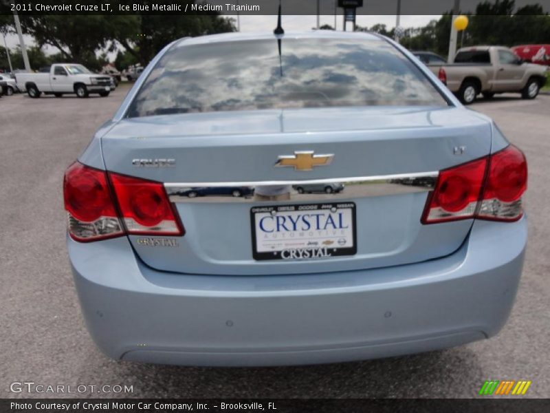 Ice Blue Metallic / Medium Titanium 2011 Chevrolet Cruze LT
