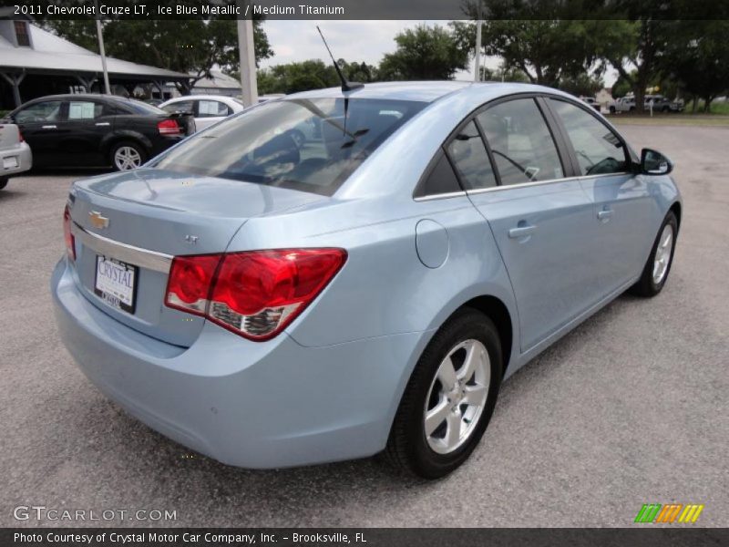 Ice Blue Metallic / Medium Titanium 2011 Chevrolet Cruze LT