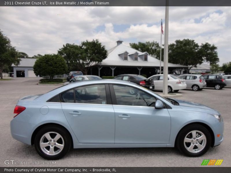 Ice Blue Metallic / Medium Titanium 2011 Chevrolet Cruze LT