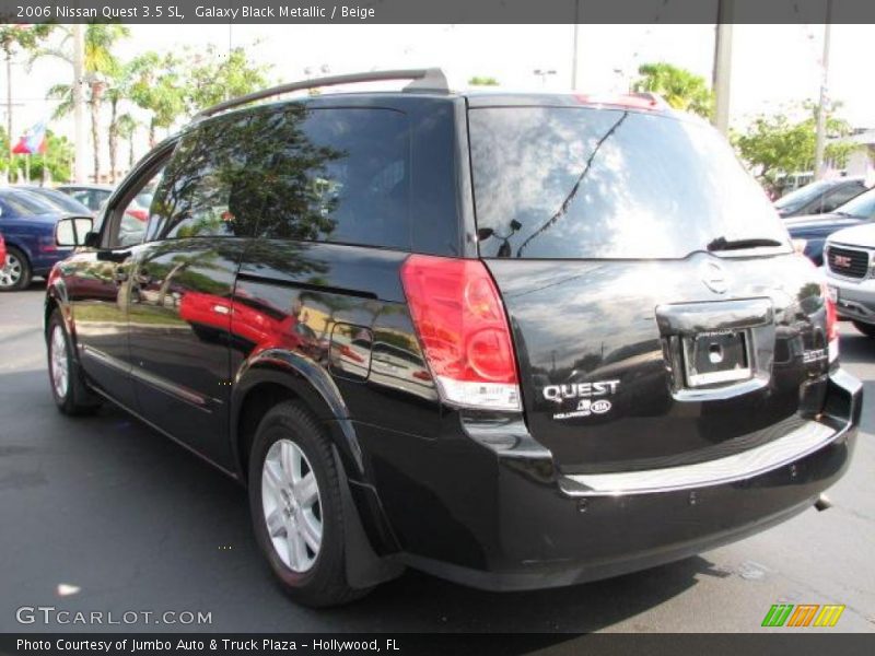 Galaxy Black Metallic / Beige 2006 Nissan Quest 3.5 SL