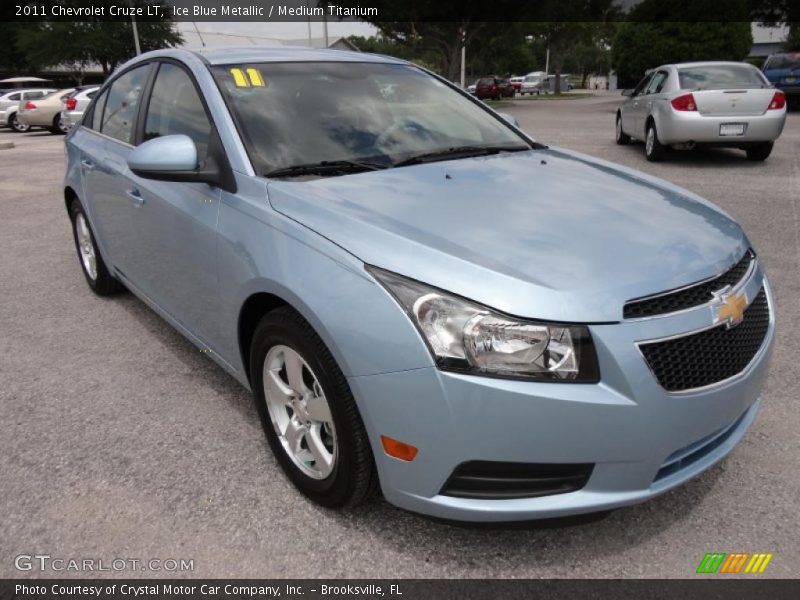 Ice Blue Metallic / Medium Titanium 2011 Chevrolet Cruze LT