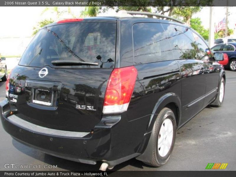 Galaxy Black Metallic / Beige 2006 Nissan Quest 3.5 SL