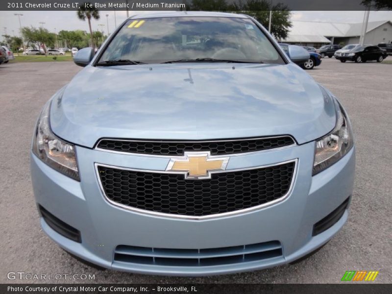 Ice Blue Metallic / Medium Titanium 2011 Chevrolet Cruze LT