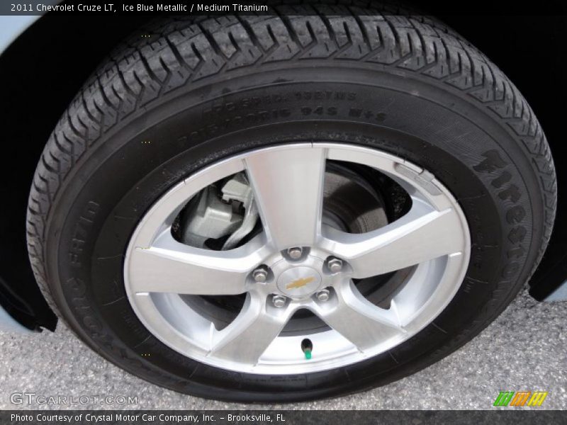 Ice Blue Metallic / Medium Titanium 2011 Chevrolet Cruze LT