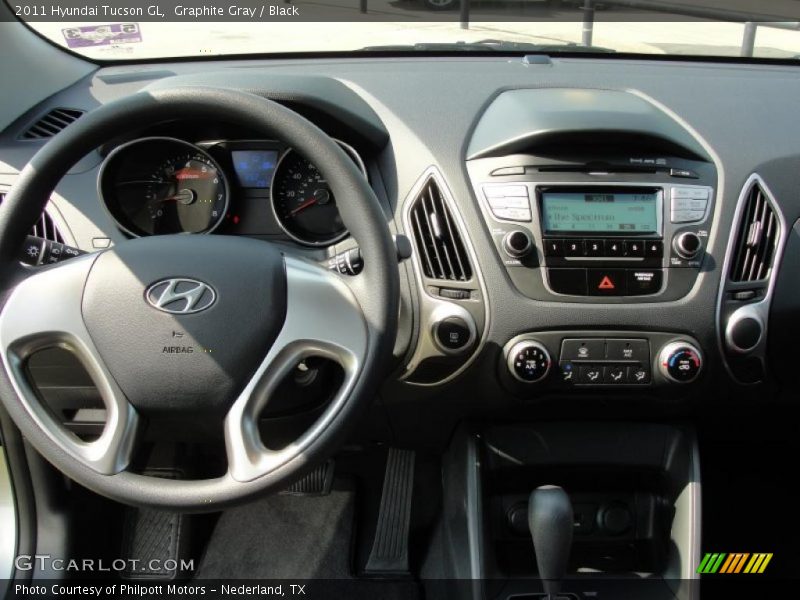 Graphite Gray / Black 2011 Hyundai Tucson GL