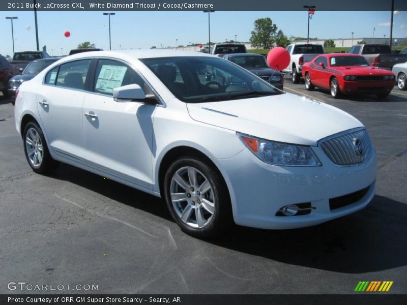 White Diamond Tricoat / Cocoa/Cashmere 2011 Buick LaCrosse CXL