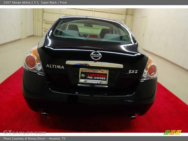 Super Black / Frost 2007 Nissan Altima 2.5 S