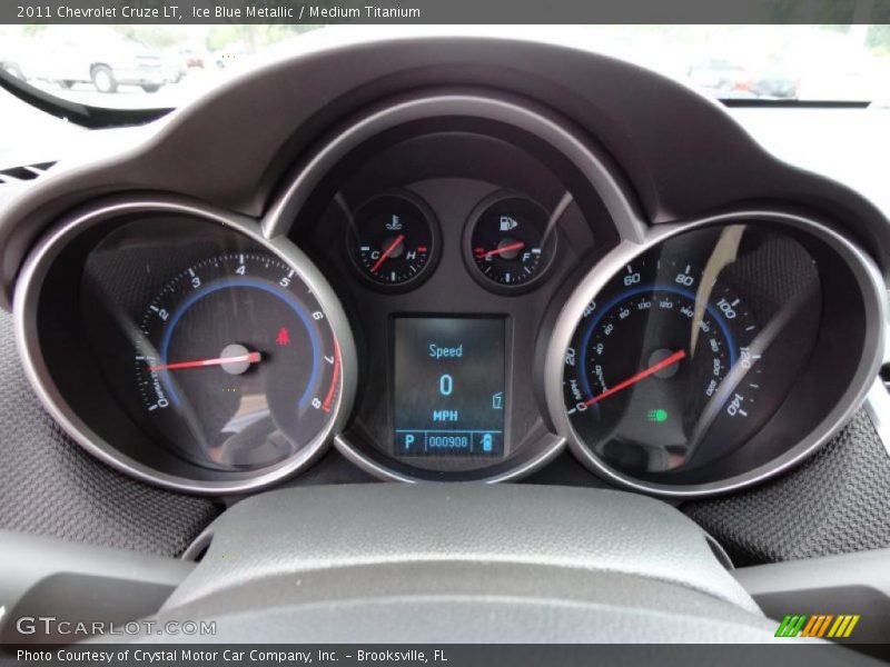 Ice Blue Metallic / Medium Titanium 2011 Chevrolet Cruze LT