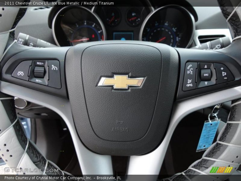 Ice Blue Metallic / Medium Titanium 2011 Chevrolet Cruze LT