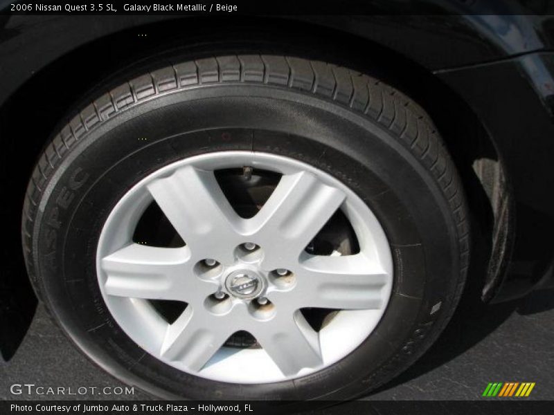 Galaxy Black Metallic / Beige 2006 Nissan Quest 3.5 SL