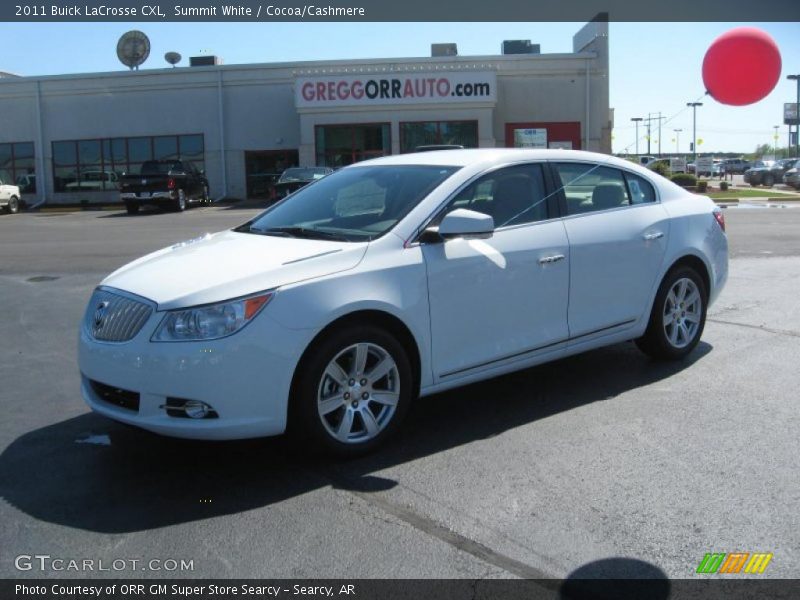 Summit White / Cocoa/Cashmere 2011 Buick LaCrosse CXL