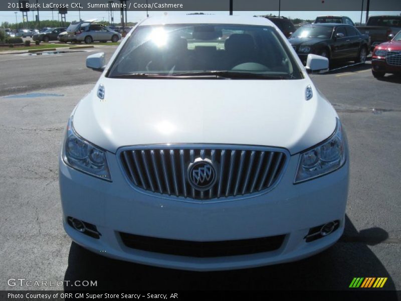 Summit White / Cocoa/Cashmere 2011 Buick LaCrosse CXL