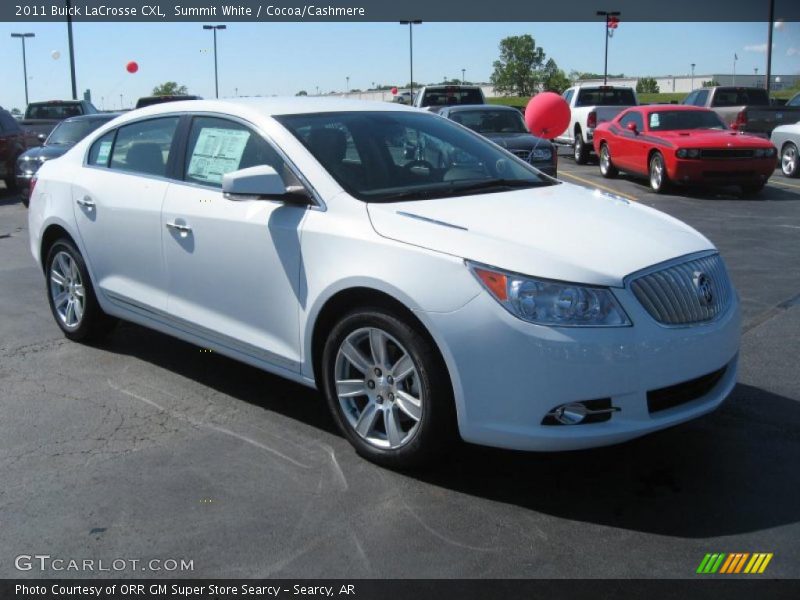 Summit White / Cocoa/Cashmere 2011 Buick LaCrosse CXL