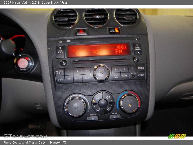 Super Black / Frost 2007 Nissan Altima 2.5 S