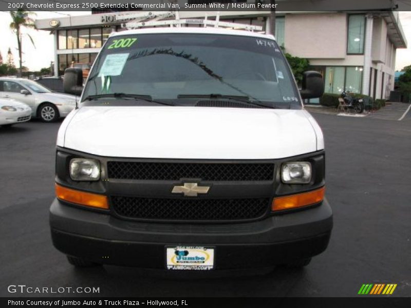 Summit White / Medium Pewter 2007 Chevrolet Express 2500 Extended Commercial Van