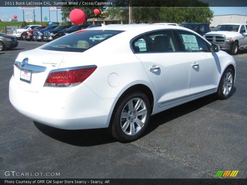 Summit White / Cocoa/Cashmere 2011 Buick LaCrosse CXL