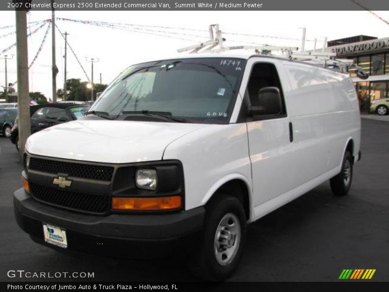 Summit White / Medium Pewter 2007 Chevrolet Express 2500 Extended Commercial Van