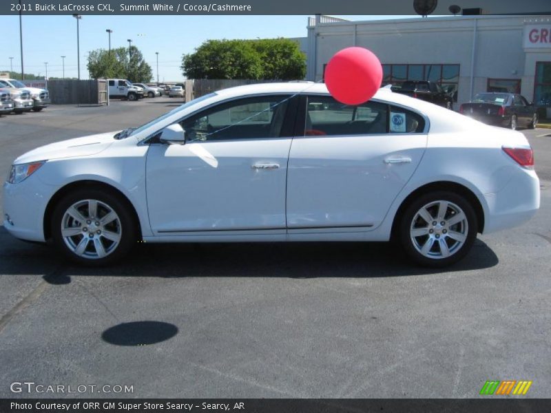 Summit White / Cocoa/Cashmere 2011 Buick LaCrosse CXL