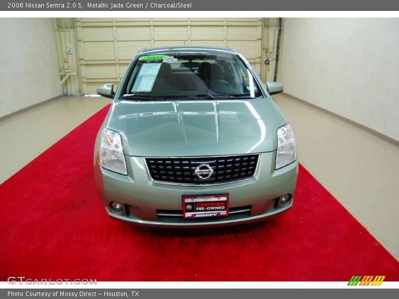 Metallic Jade Green / Charcoal/Steel 2008 Nissan Sentra 2.0 S