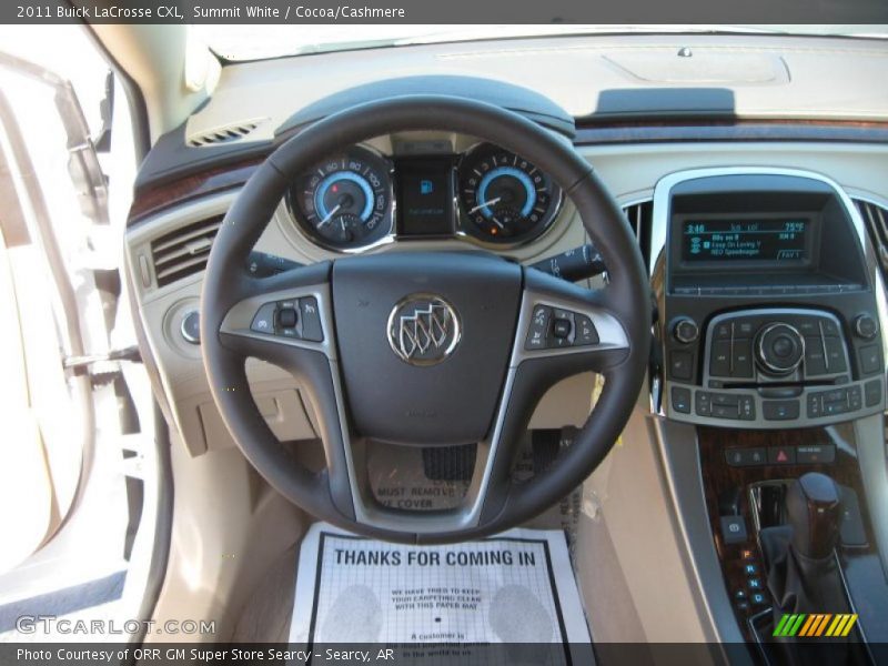 Summit White / Cocoa/Cashmere 2011 Buick LaCrosse CXL