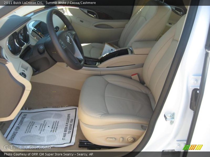 Summit White / Cocoa/Cashmere 2011 Buick LaCrosse CXL