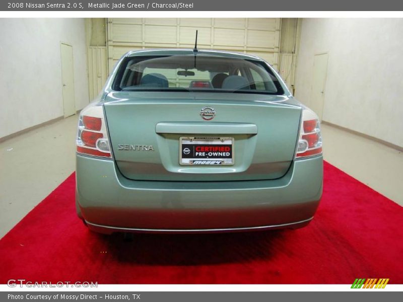 Metallic Jade Green / Charcoal/Steel 2008 Nissan Sentra 2.0 S