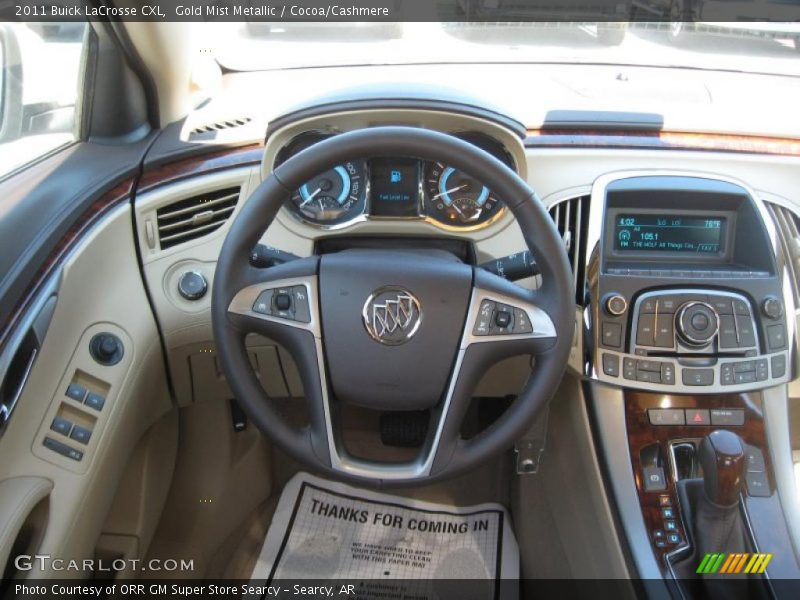 Gold Mist Metallic / Cocoa/Cashmere 2011 Buick LaCrosse CXL