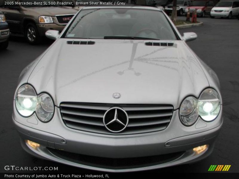 Brilliant Silver Metallic / Grey 2005 Mercedes-Benz SL 500 Roadster