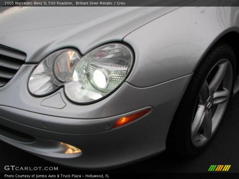 Brilliant Silver Metallic / Grey 2005 Mercedes-Benz SL 500 Roadster