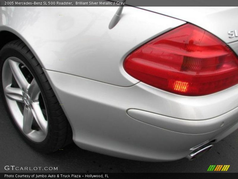 Brilliant Silver Metallic / Grey 2005 Mercedes-Benz SL 500 Roadster