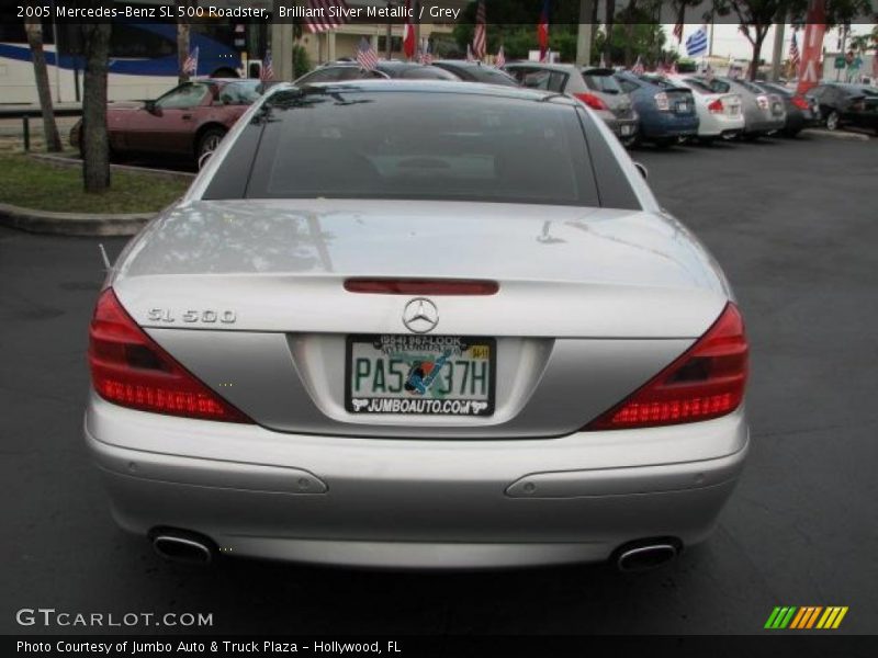 Brilliant Silver Metallic / Grey 2005 Mercedes-Benz SL 500 Roadster