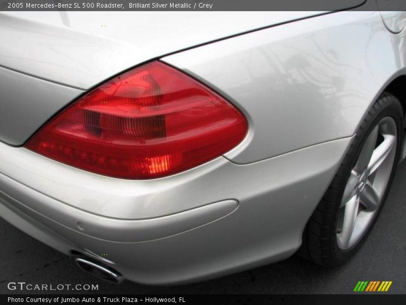 Brilliant Silver Metallic / Grey 2005 Mercedes-Benz SL 500 Roadster